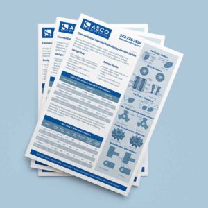 Powder metallurgy design guidelines